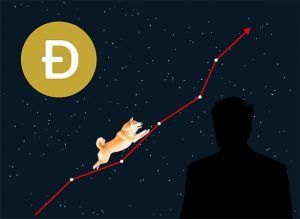 An image featuring dogecoin growth concept