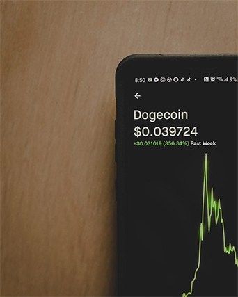 An image featuring the price of Dogecoin concept
